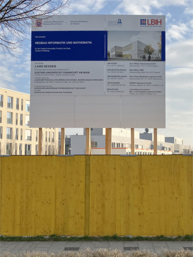 Neubau der Informatik und Mathematik auf dem Uni-Campus