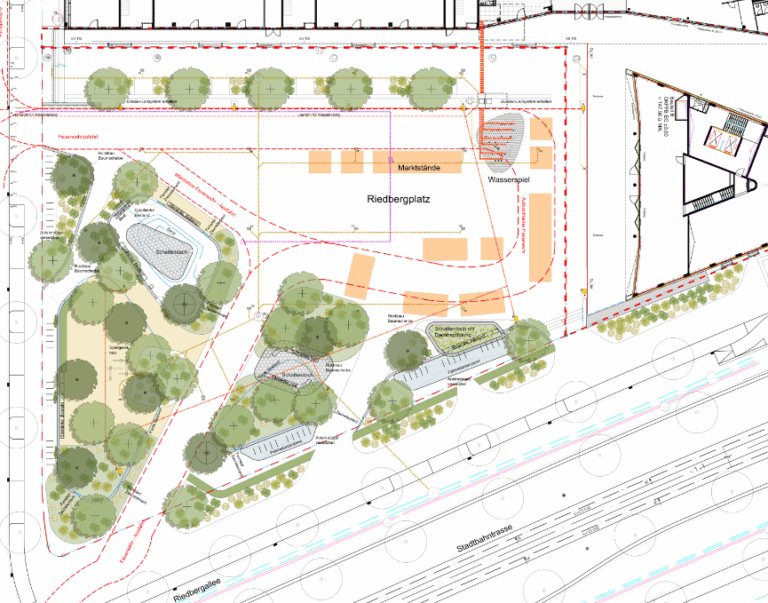 Riedbergplatz entsiegeln und mehr begrünen